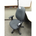 Grey Mid Back Rolling Task Chair w Arms